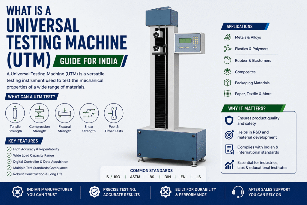 What Is a Universal Testing Machine UTM Guide for India