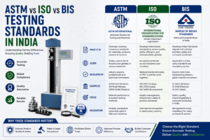 ASTM vs ISO vs BIS Testing Standards India