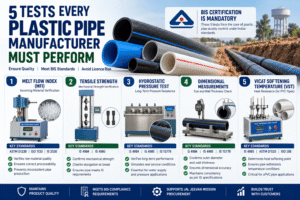5 Tests Every Plastic Pipe Manufacturer Must Perform