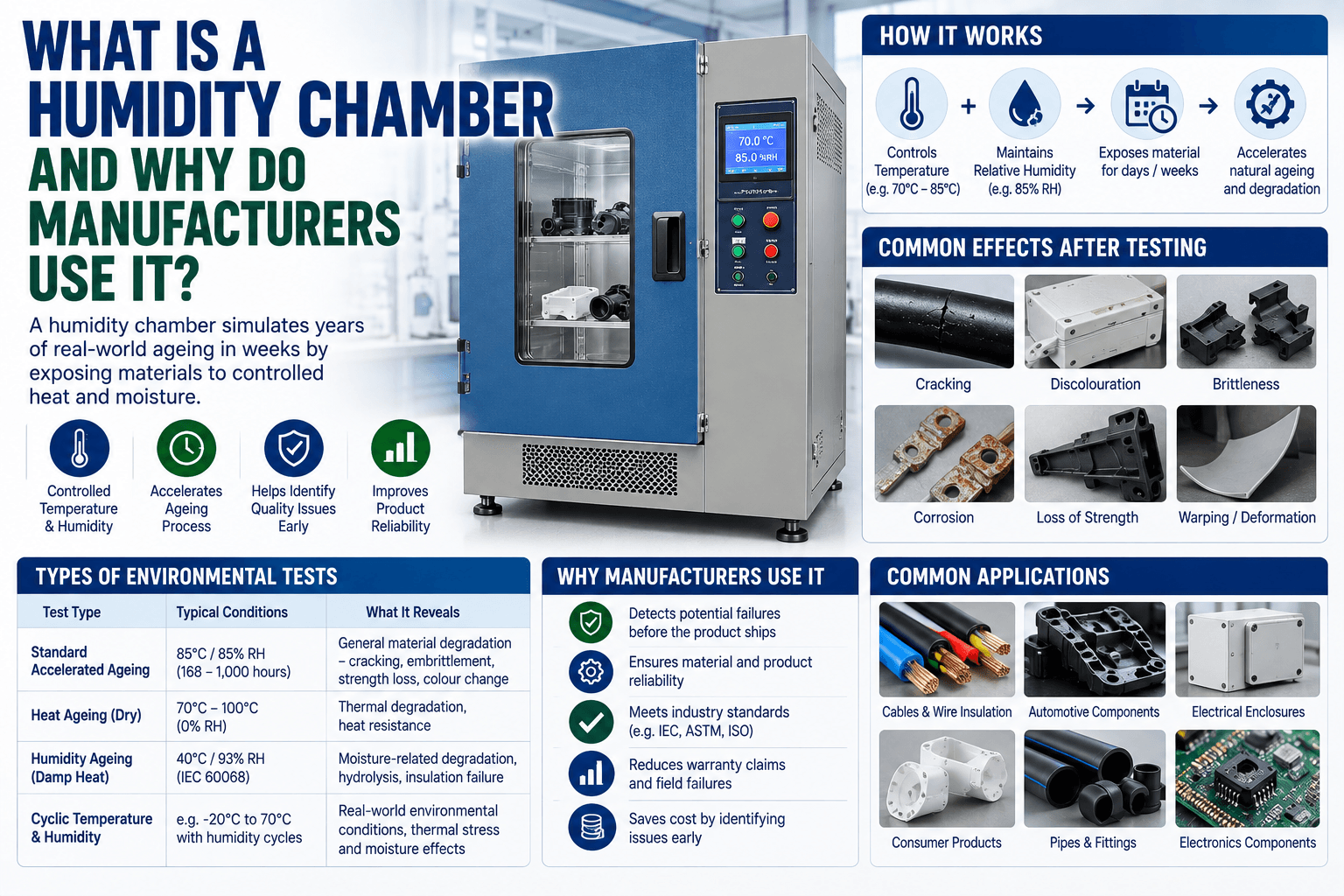 How Does a Humidity Chamber Simulate Years of Ageing